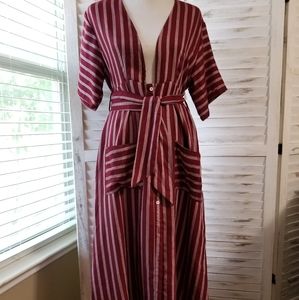NWT Stripe Midi dress